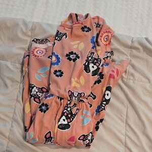 Colorful Floral and Animal Print Dress